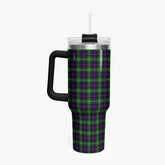 Sutherland Modern Tartan Crest 40 oz Insulated Tumbler with Handle